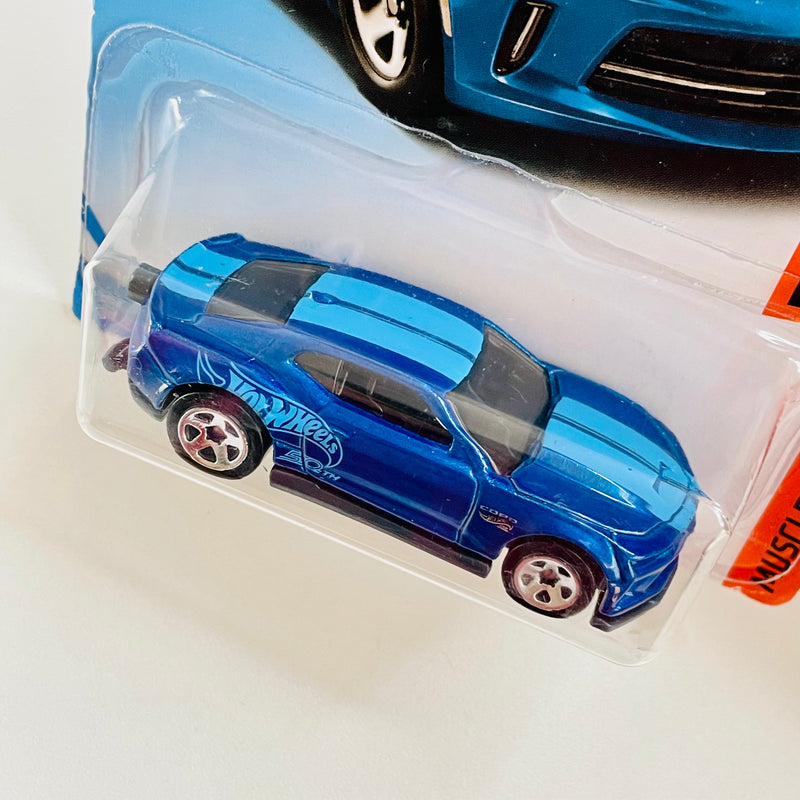 2019 Hot Wheels Muscle Mania 18 Copo Camaro SS azul metálico 5SP