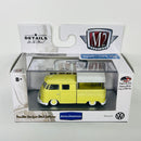 2016 M2 Machines Auto-Thentics Limited Edition 1/7,380 Walmart Exclusive 1960 VW Volkswagen Double Cab Truck USA Model WMTS07 amarillo Llantas de Goma