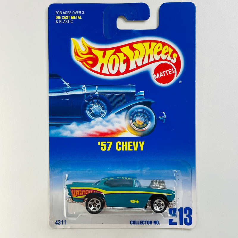 1997 Hot Wheels 57 Chevy 213 verde azulado 5SP