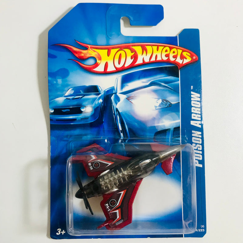 2006 Hot Wheels Poison Arrow rojo con negro 5SP