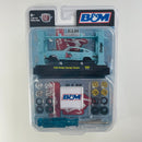 2021 M2 Machines Model Kit Limited Edition 1/8,280 B&M 1966 Dodge Charger Gasser turquesa R40 Llantas de Goma