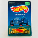 1988 Hot Wheels Classics 37 Bugatti amarillo WW base ZAMAC - Unpunched