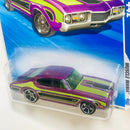 2009 Hot Wheels Muscle Mania Olds 442 morado OH5