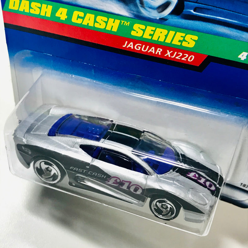 1998 Hot Wheels Dash 4 Cash Jaguar XJ220 plata SB