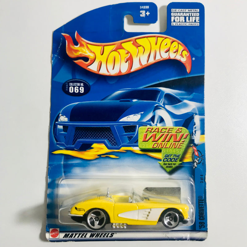 2002 Hot Wheels Corvette Series 58 Corvette 069 amarillo 3SP