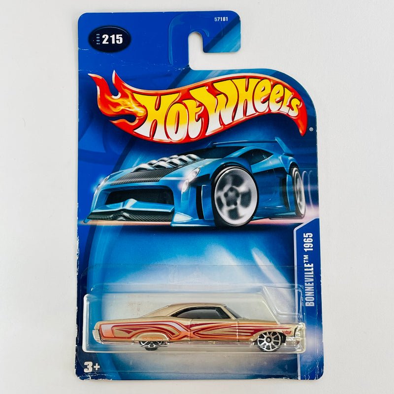 2003 Hot Wheels Pontiac Bonneville 1965 dorado metálico 10SP