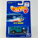 1993 Hot Wheels 40s Woodie Ford 217 turquesa BW base ZAMAC