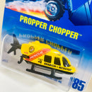1997 Hot Wheels Propper Chopper 185 amarillo con negro