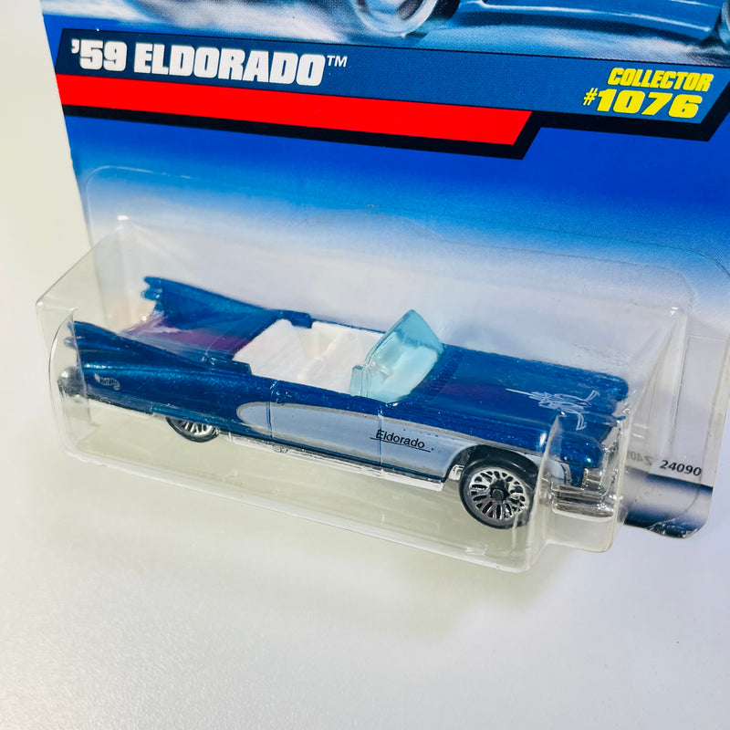 1999 Hot Wheels 59 Eldorado Cadillac 1076 azul metálico LW