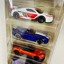 2022 Hot Wheels Motor Show 5 Pack Set de 5 - Renault Sport RS 01, 2013 SRT Dodge Viper, Aston Martin Vulcan, Jaguar XE SV Project 8, Lamborghini Sesto Elemento