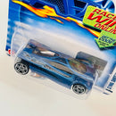 2002 Hot Wheels First Editions Sling Shot 050 azul PR5 base ZAMAC Primera Edición