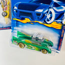 2001 Hot Wheels Extreme Sports Series Colección Set de 4 - MX-48 Turbo, Double Vision, Twin Mill II, Ford Probe Funny Car
