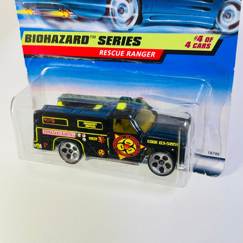 1998 Hot Wheels Biohazard Series Rescue Ranger negro 5DOT