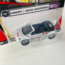 2001 Matchbox Daddy's Dreams Concept 1 Beetle Convertible plata