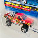 1998 Hot Wheels Mixed Signals Series Nissan Truck naranja metálico SB