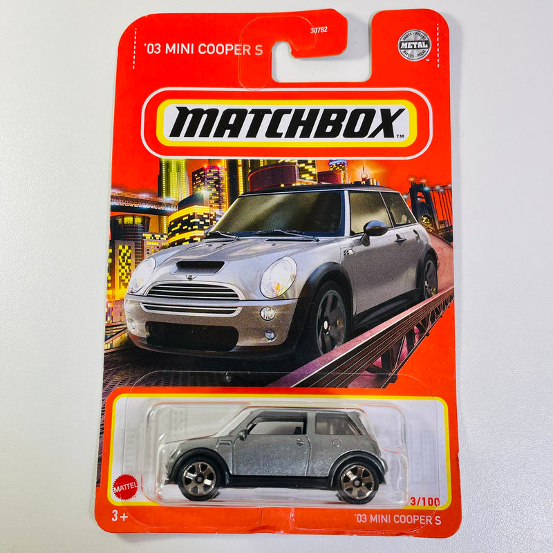 2021 Matchbox 03 Mini Cooper S gris metálico