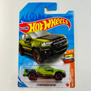 2021 Hot Wheels HW Hot Trucks 19 Ford Ranger Raptor verde metálico BAJA5