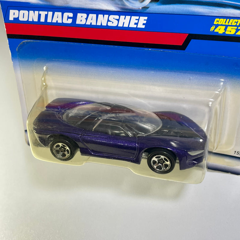 1999 Hot Wheels Pontiac Banshee 457 morado metálico 5SP base ZAMAC