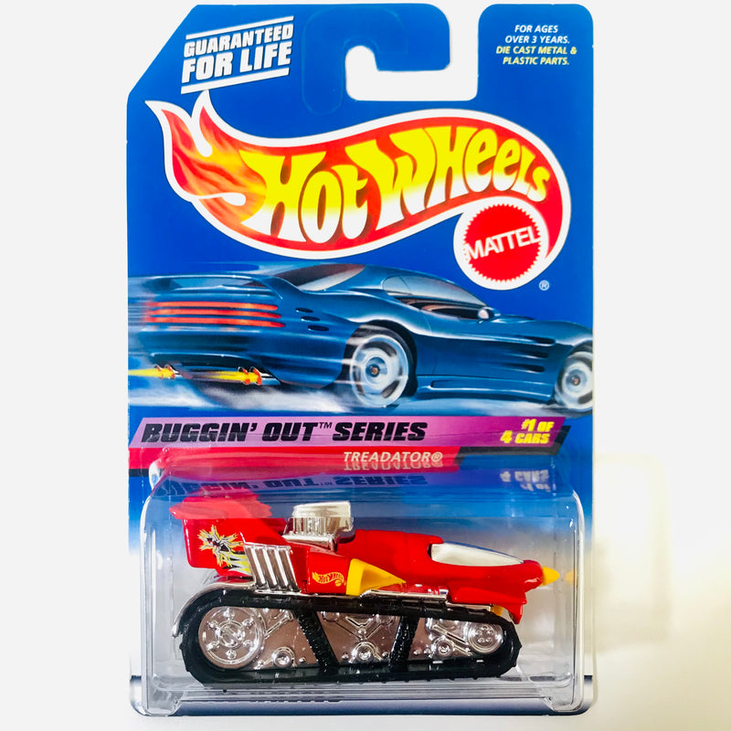 1999 Hot Wheels Buggin' Out Series Treadator rojo