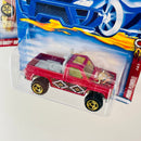 2002 Hot Wheels Wild Frontier Series Colección Set de 4 - 59 Chevy Impala, 32 Ford Delivery, Ice Cream Truck, Power Plower Bywayman