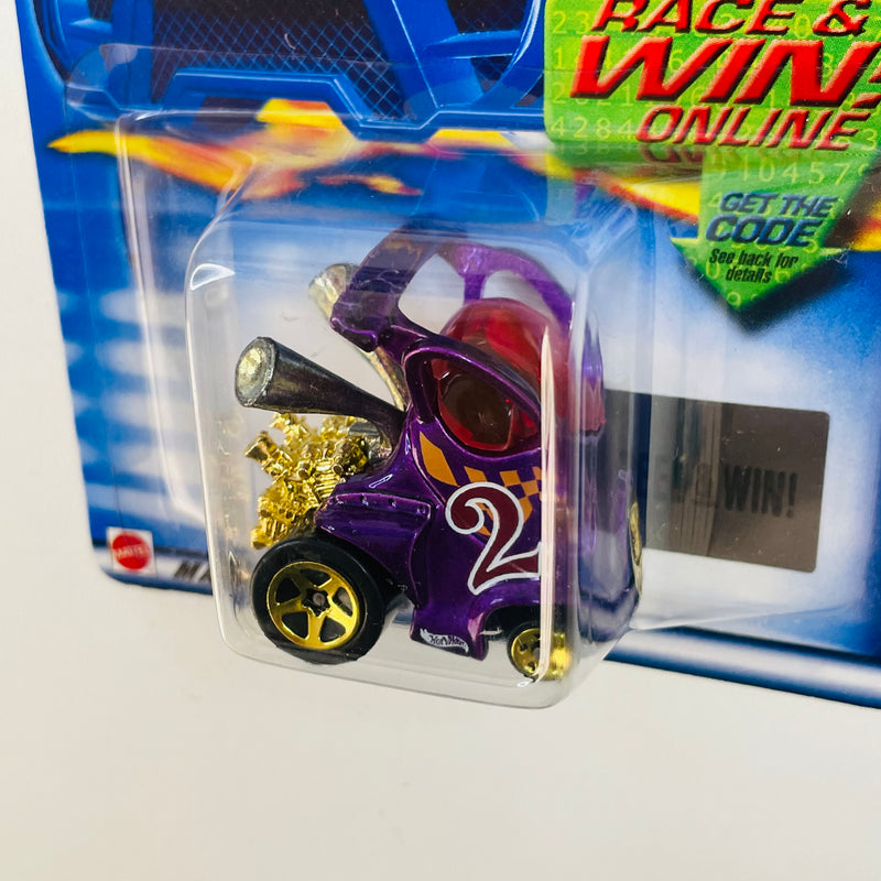 2002 Hot Wheels Hyper Mite 125 morado 5SP