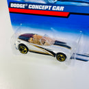 2000 Hot Wheels Dodge Concept Car blanco 3SP base ZAMAC
