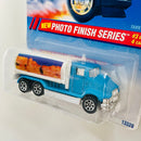 1995 Hot Wheels Photo Finish Series Tank Truck celeste metálico 7SP