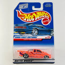 2000 Hot Wheels First Editions Chevy Pro Stock Truck naranja neón 5SP Primera Edición