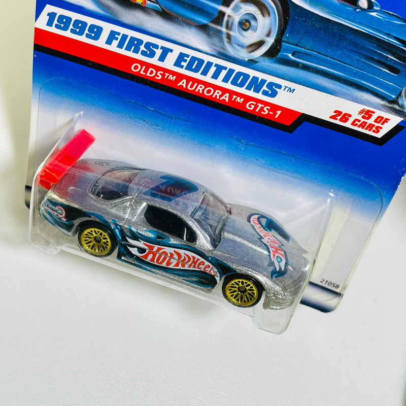 1999 Hot Wheels First Editions Olds Aurora GTS-1 plata LW