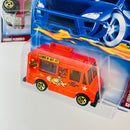2002 Hot Wheels Wild Frontier Series Colección Set de 4 - 59 Chevy Impala, 32 Ford Delivery, Ice Cream Truck, Power Plower Bywayman