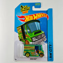 2015 Hot Wheels HW City Bread Box verde metálico 5SP