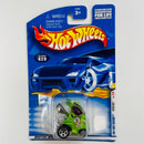 2001 Hot Wheels First Editions Hyper Mite 029 verde metálico tampo azul 5SP Primera Edición