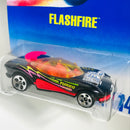 1997 Hot Wheels Flashfire 140 negro 5DOT Blíster 90s