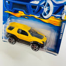 2001 Hot Wheels Isuzu VehiCross 144 amarillo PR5 base ZAMAC