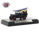 2021 M2 Machines Limited Edition 1/8,400 Maui and Sons 1944 Willys MB Jeep R59 negro Llantas de Goma