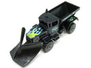 1996 Hot Wheels Flamethrower Series Oshkosh Snowplow negro CT base ZAMAC
