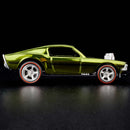2022 Hot Wheels RLC Ford Mustang Boss Hoss Exclusivo Red Line Club verde oliva spectraflame Llantas de Goma RR