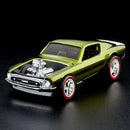 2022 Hot Wheels RLC Ford Mustang Boss Hoss Exclusivo Red Line Club verde oliva spectraflame Llantas de Goma RR