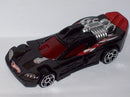 2008 Hot Wheels McDonalds Happy Meal Spine Buster negro metálico PR5 - En Bolsa Baggie