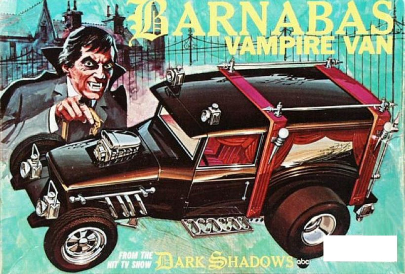 1997 Johnny Lightning Frightning Lightnings Limited Edition 1/15,000 Dark Shadows Barnabas Collins Vampire Van 1933 Chevrolet Sedan Delivery blanco